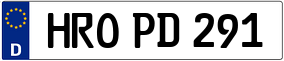 Trailer License Plate